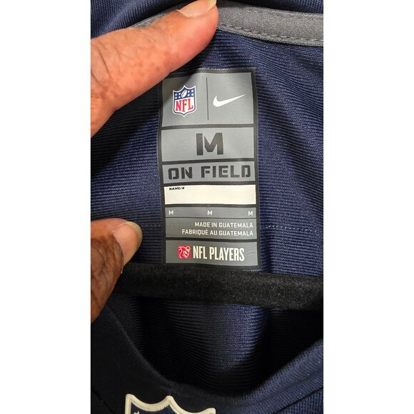 Nike NFL Seahawks #56 Brooks On Field Jersey Size M Navy 100% Polyester Mens App - Picture 4 of 8